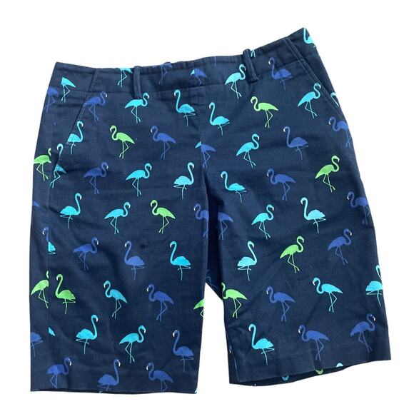Polo Golf Ralph Lauren Flamingo Print Sateen Bermuda Shorts Size 8 - Picture 3 of 8
